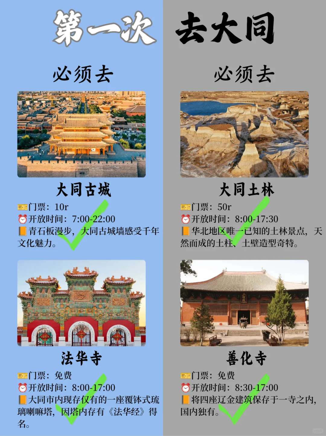 大同必去十大景点❗新手必看❗️附旅游攻略