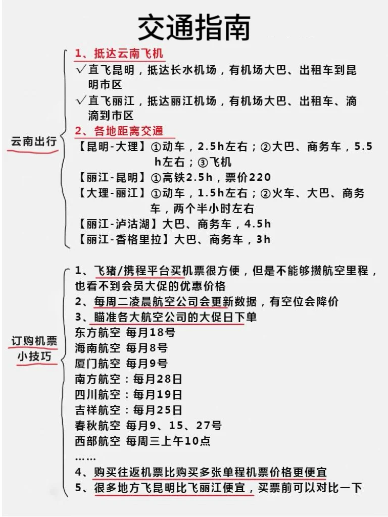 11-12月云南旅游保姆级攻略❤️熬夜总结‼️