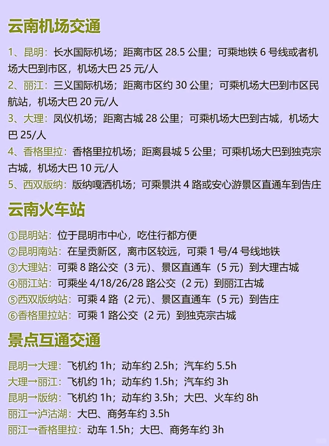 11－12月云南旅游攻略