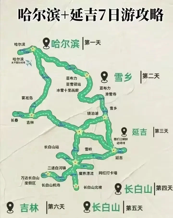 想去东北旅游，一定收藏这15张攻略地图