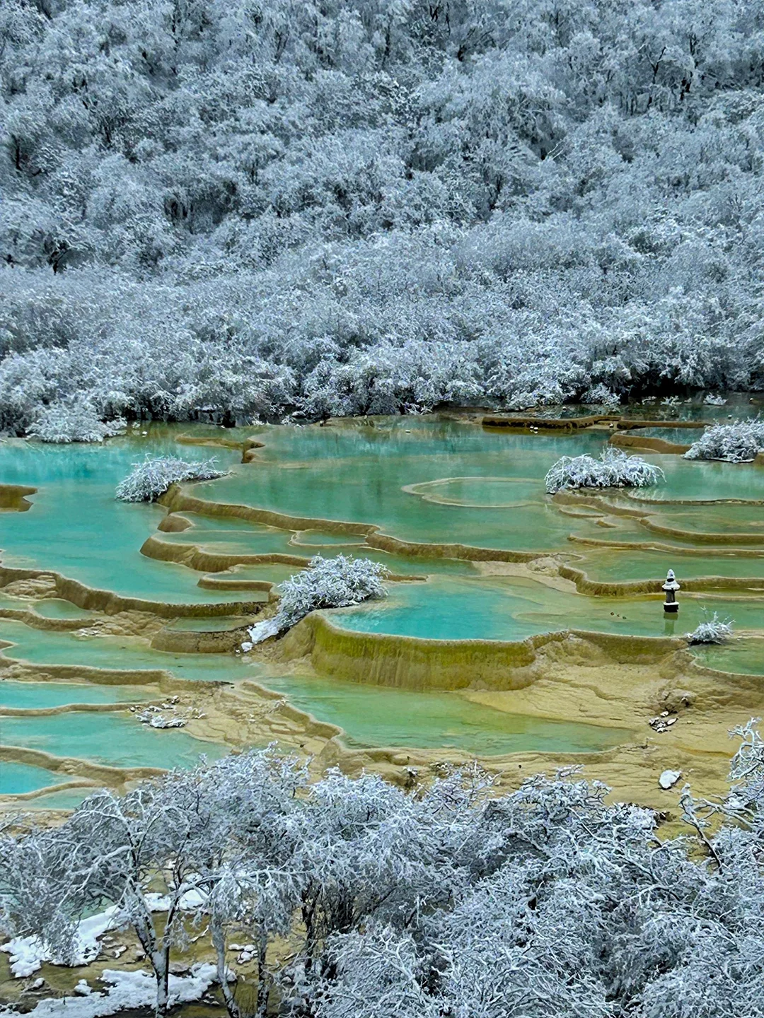 淡季去九寨沟看雪，高铁2天时间拿下