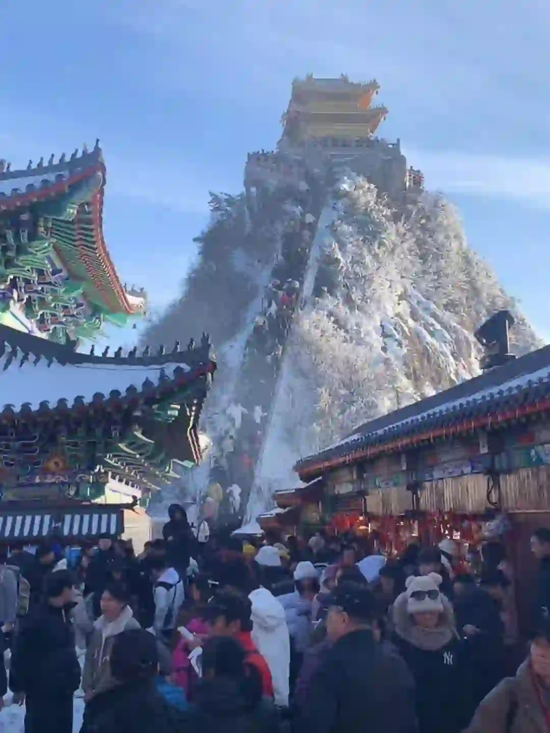 11.21老君山实况 景区爆满 下次降雪时间