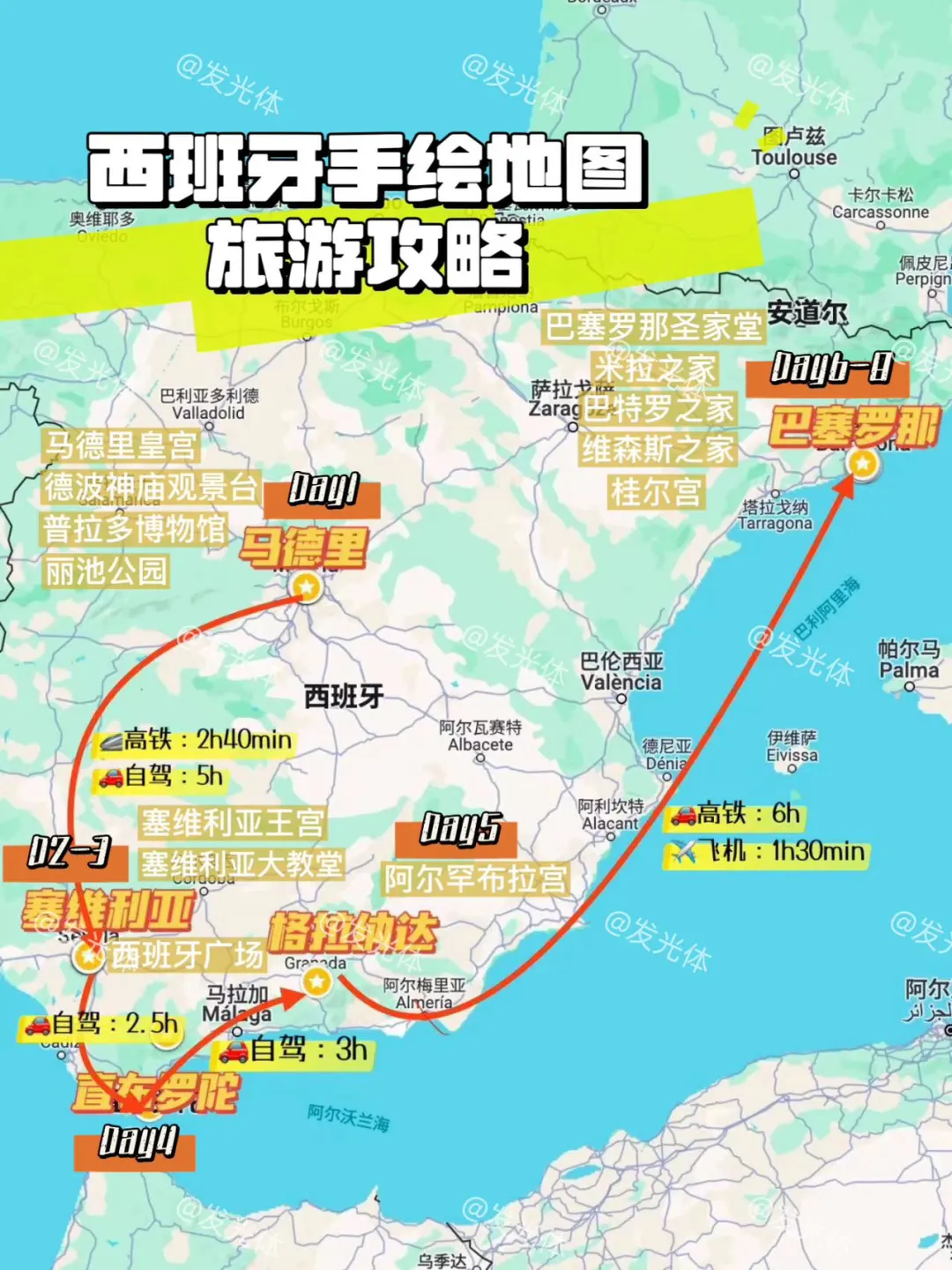 西班牙马德里保姆级旅游攻略｜附手绘地图