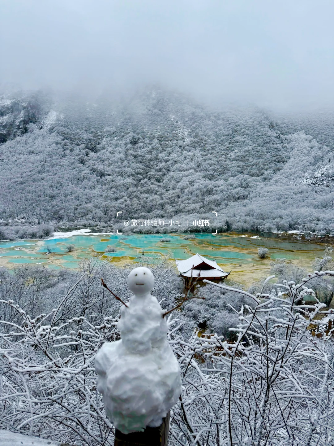 11.18九寨沟现状！！九寨沟的雪景太美了