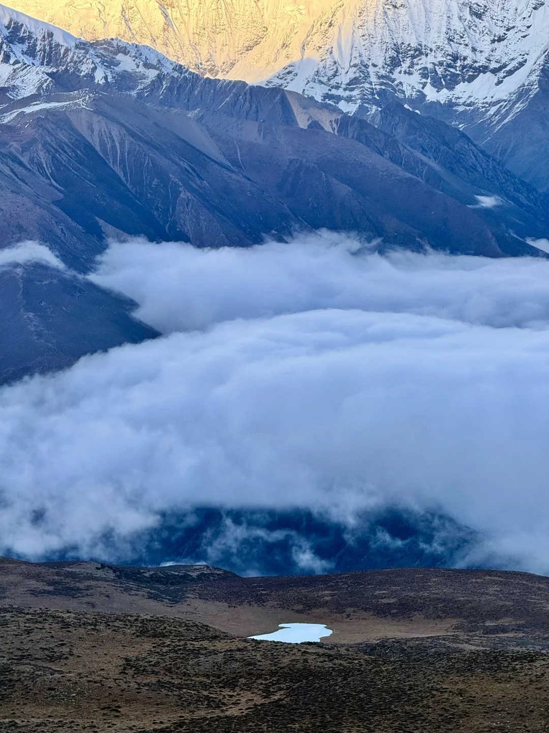 川西的雪山云海封神了