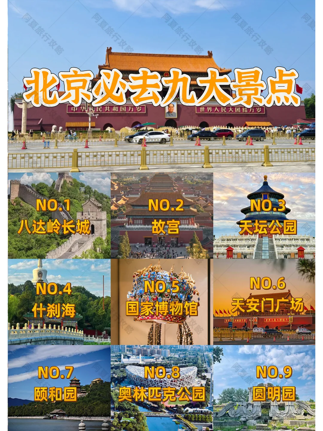 北京必去景点推荐！北京旅游攻略小白必看