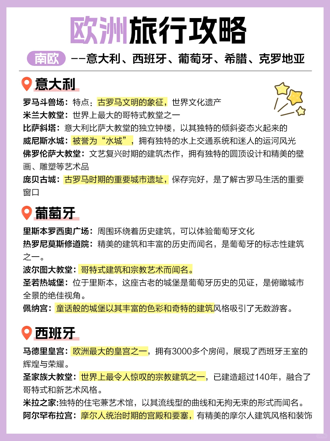 谁懂啊😭终于有人把欧洲旅游说清楚了👏