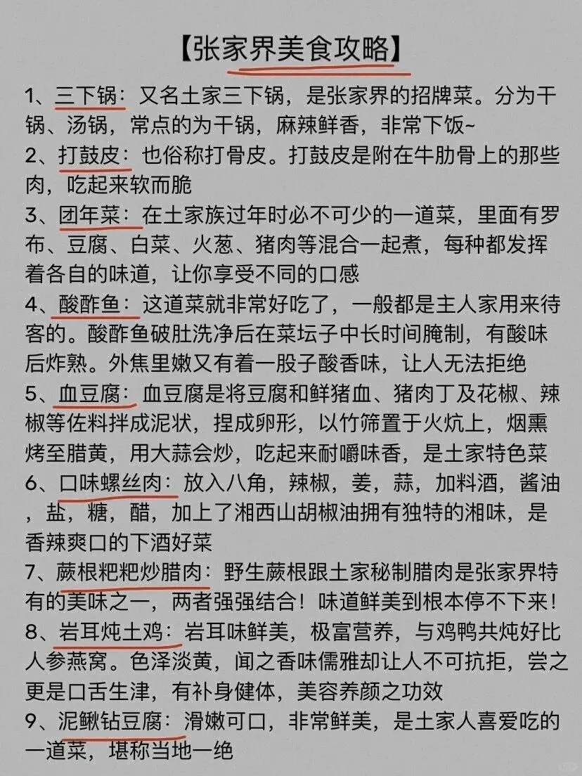 去张家界3次后做的攻略💕全是干货💯