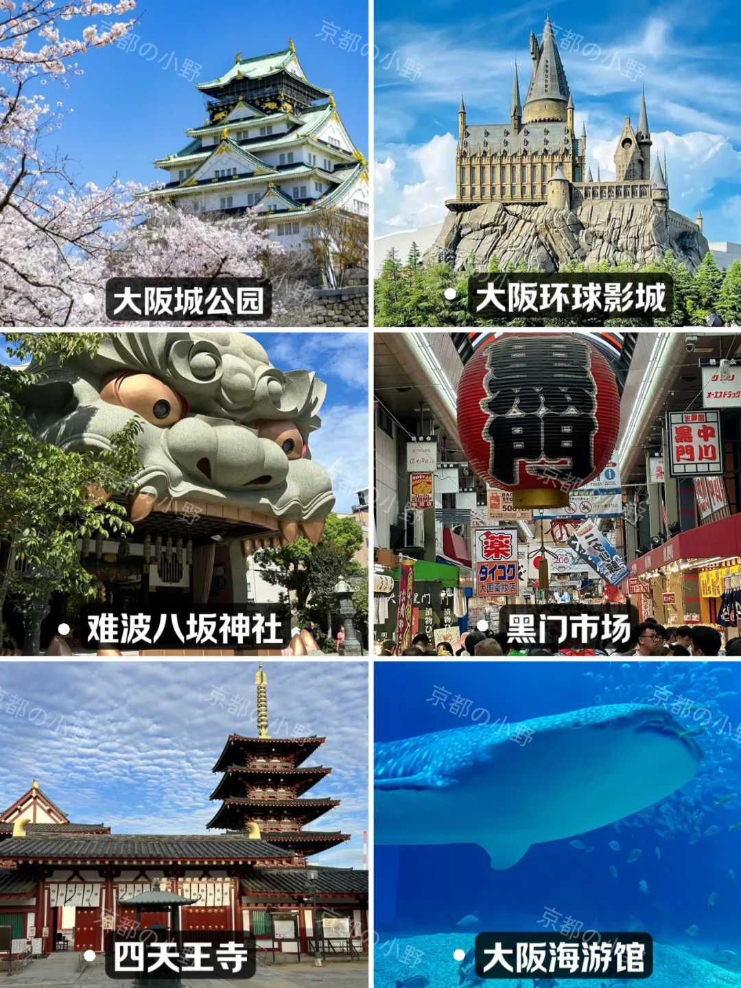 🇯🇵大阪旅游景点打卡时间🕘一篇讲清楚✅