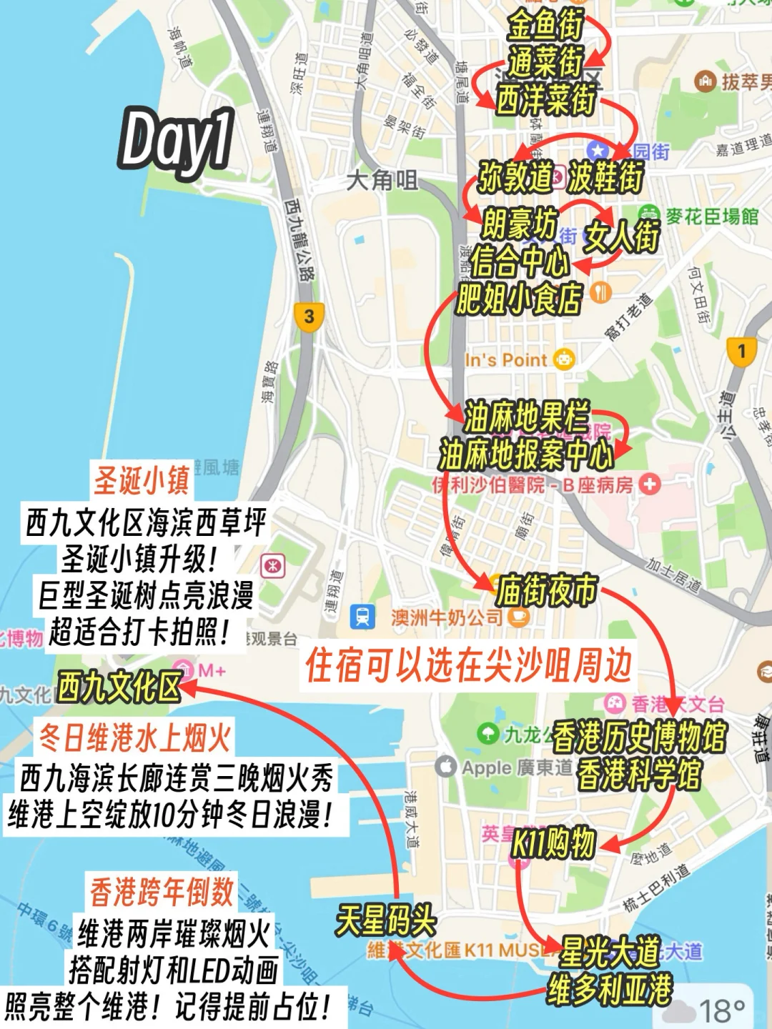 一张图带你了解香港，附两日游全攻略！