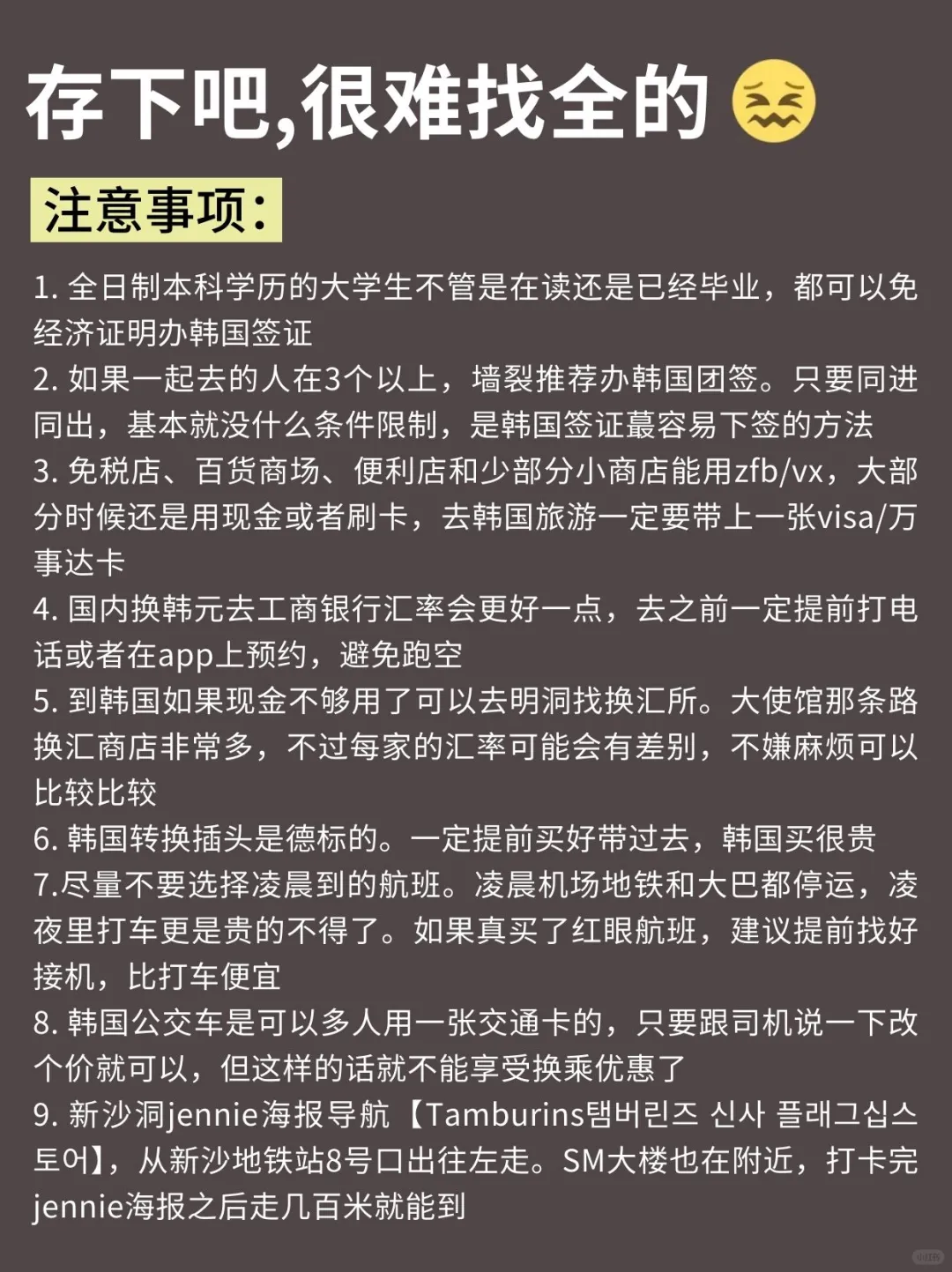 人生建议😭12-2月去韩国，不做攻略别来