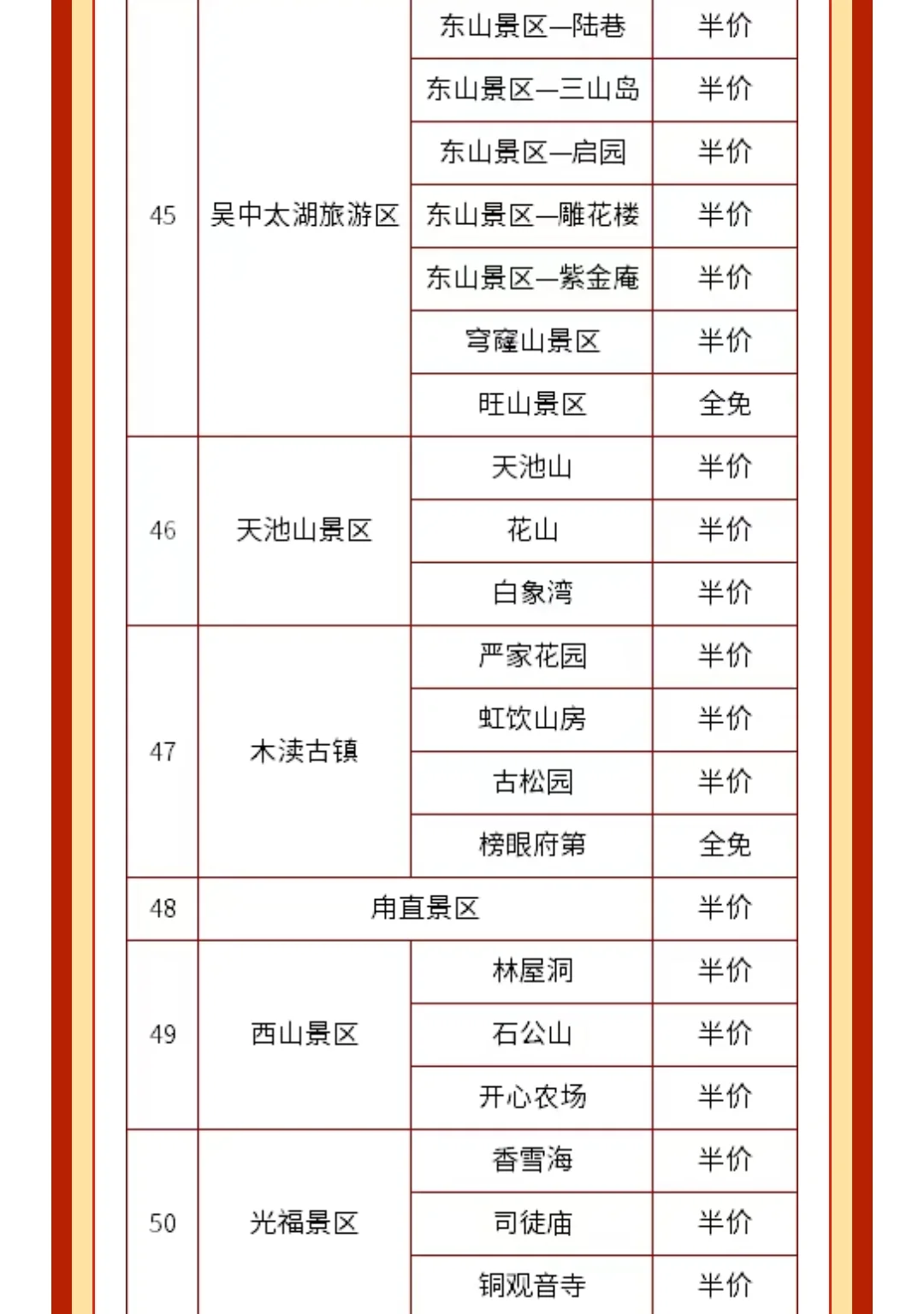 春节半价（附景区清单）•苏州冬天旅游指南