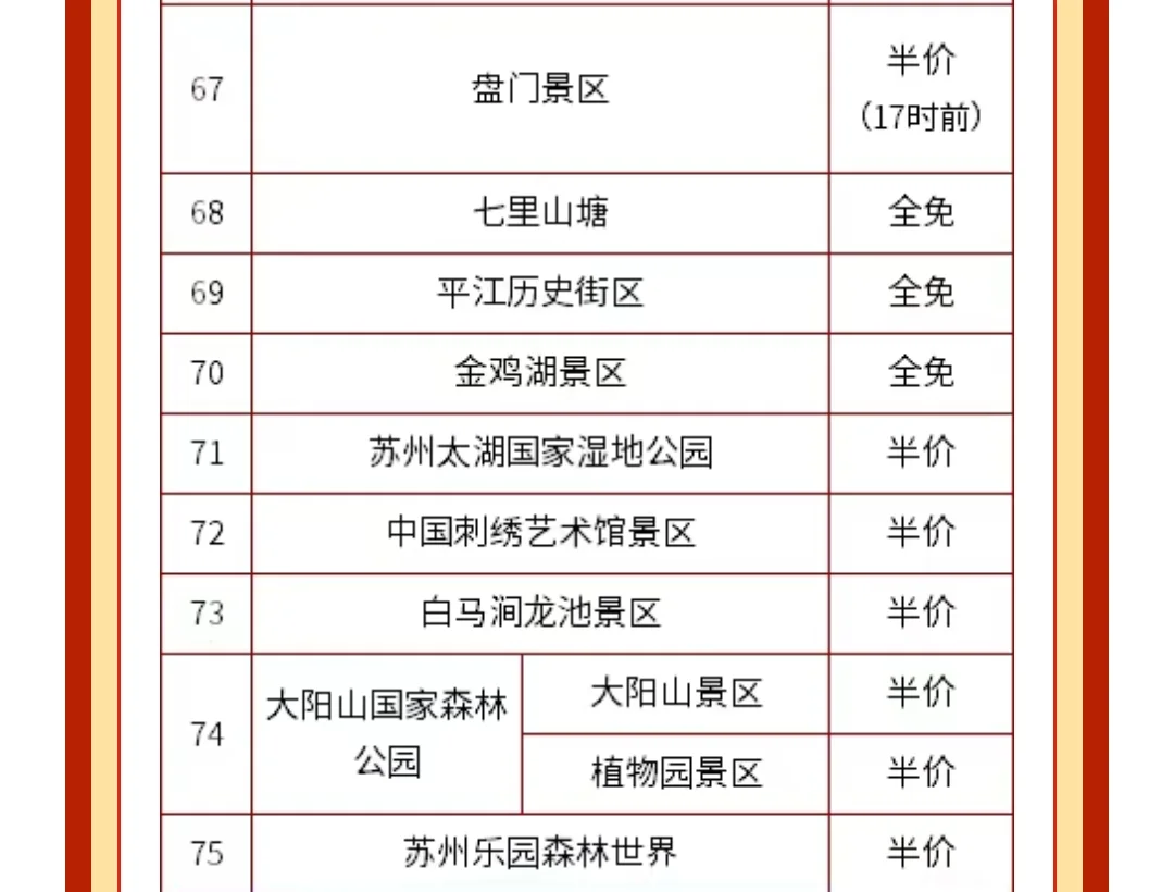 春节半价（附景区清单）•苏州冬天旅游指南