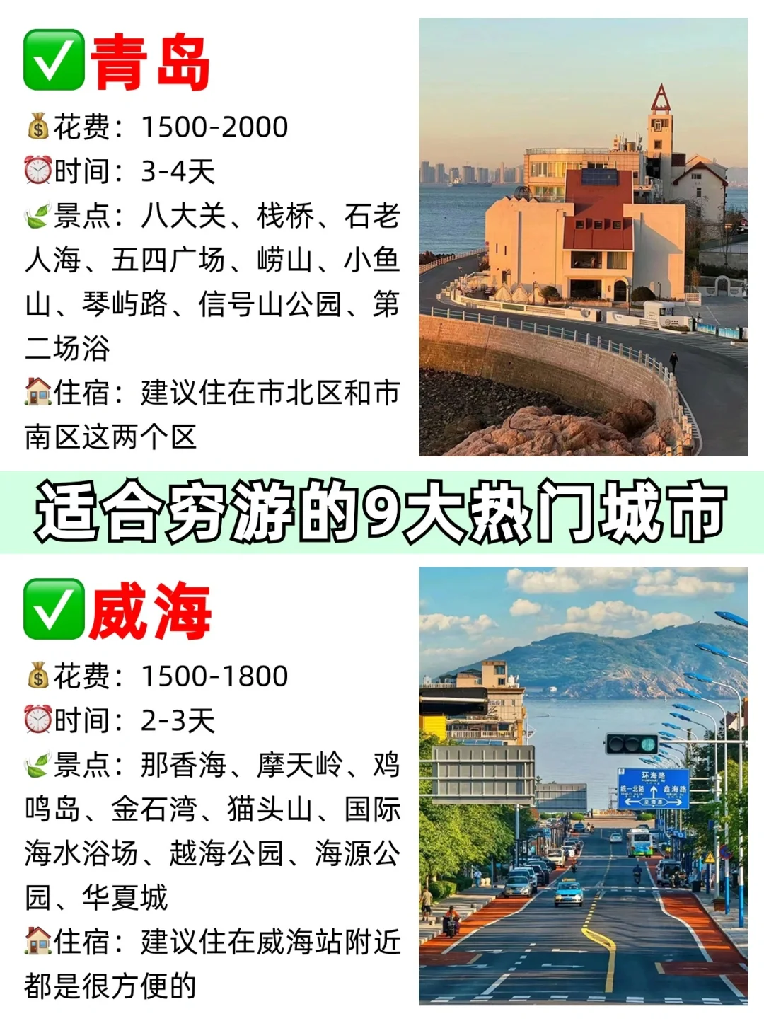 适合穷游的9⃣️大热门城市💫姐妹们想去