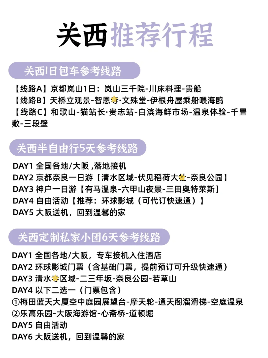 大阪京都奈良总要去一趟吧！详细攻略奉上