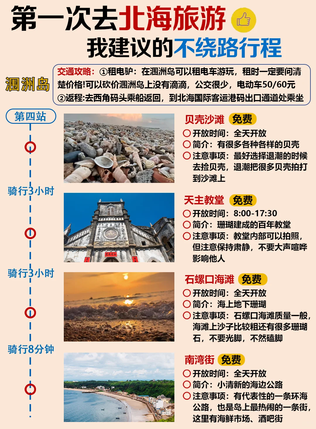 北海旅游攻略💕附正确游玩顺序+超全避坑