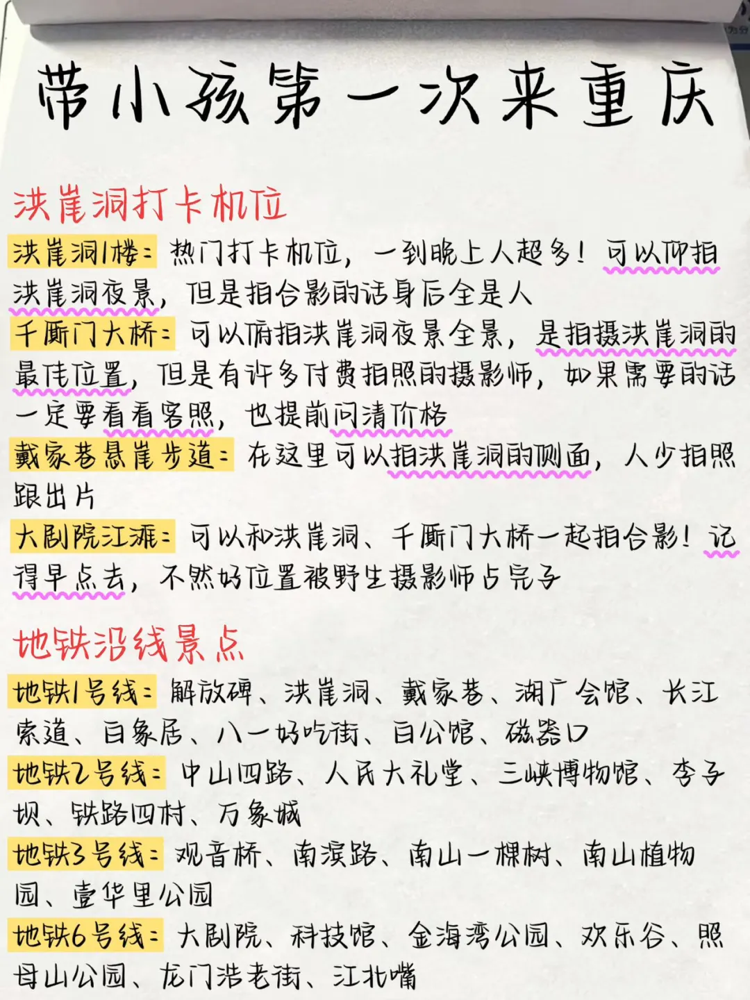 带🧒娃儿来重庆，攻略我给你安排好了‼️