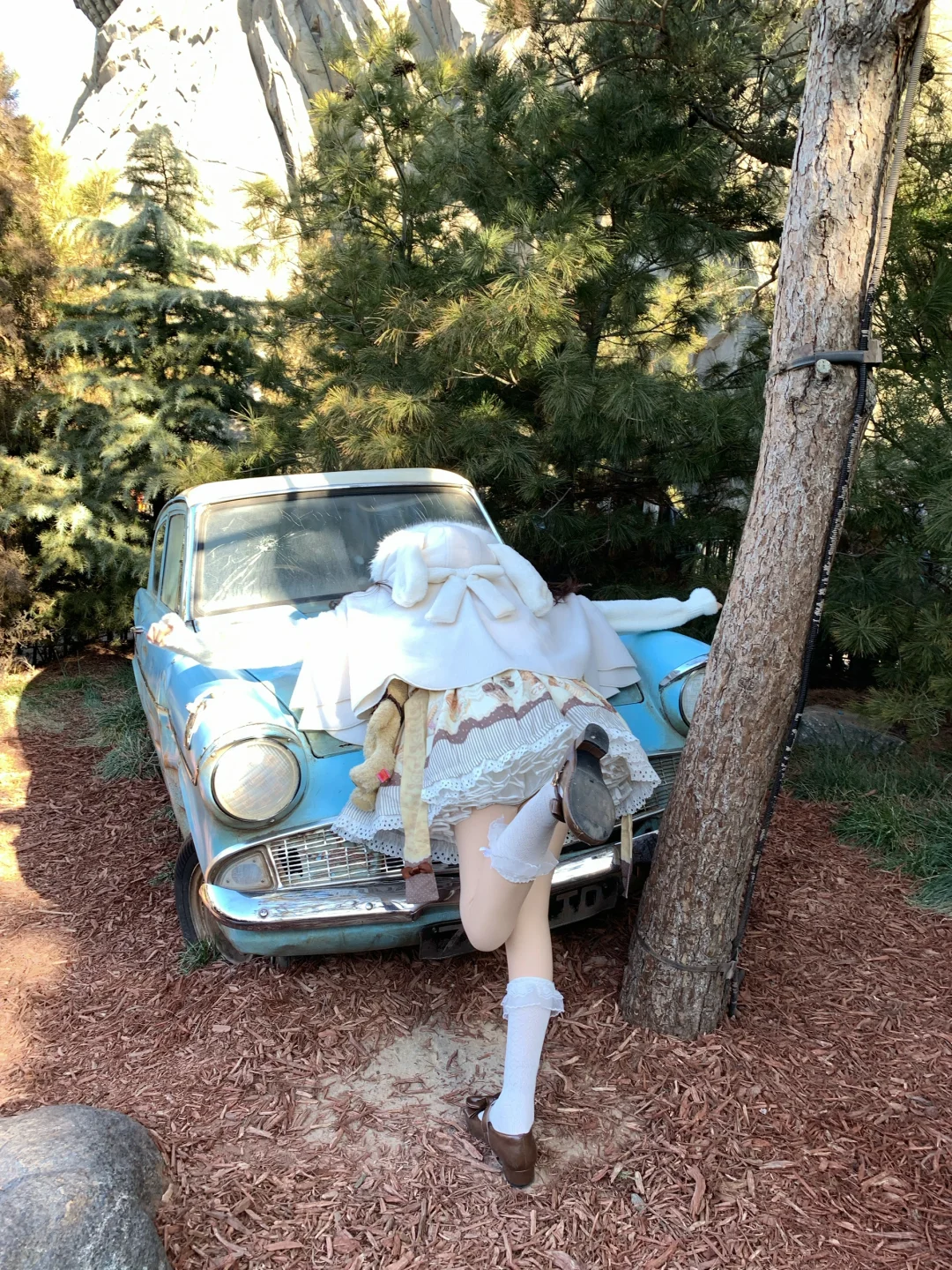 穿lolita来环球影城玩啦！！！