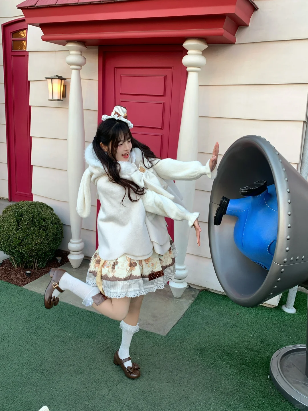 穿lolita来环球影城玩啦！！！
