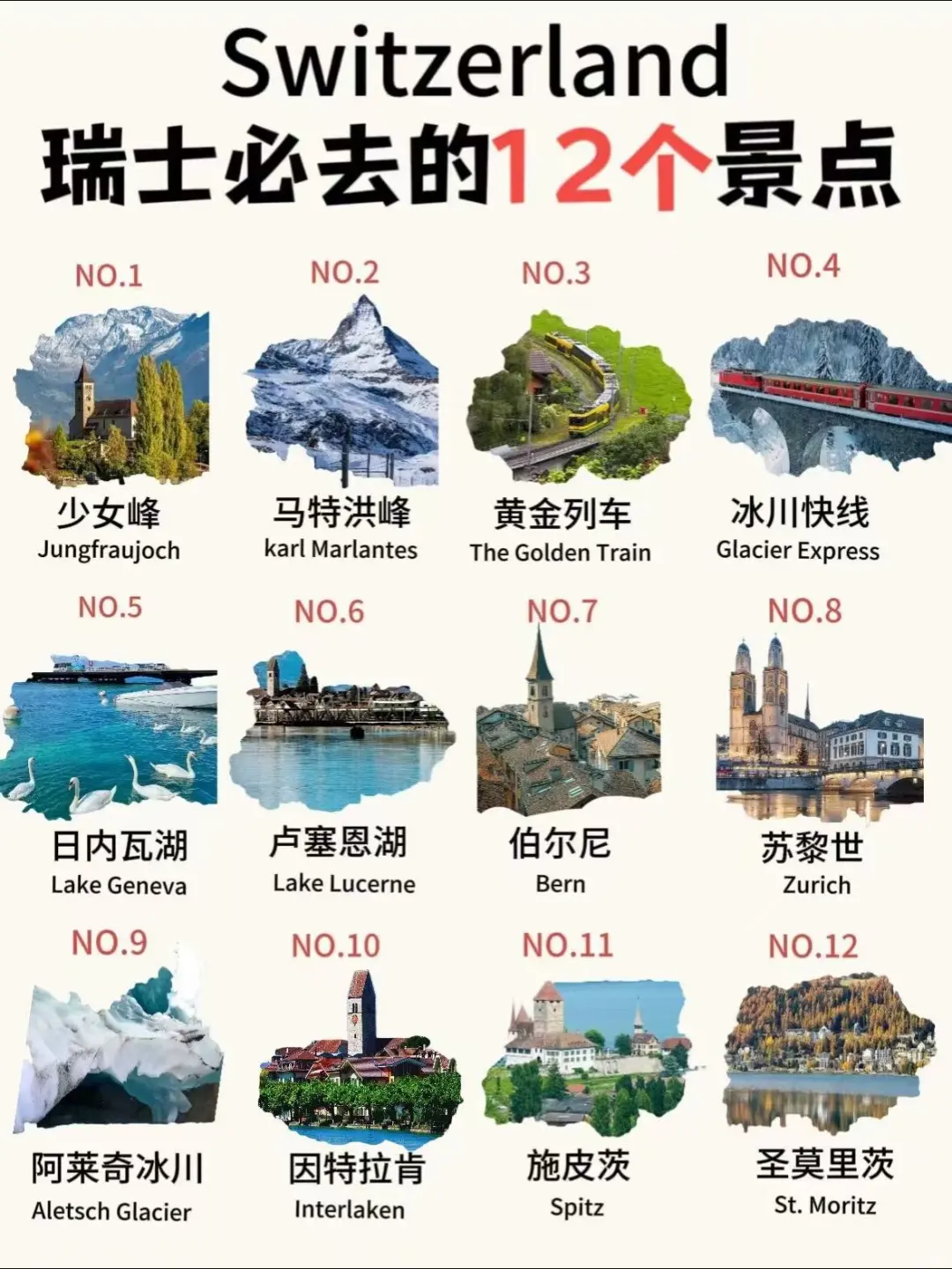人生建议：这个冬天去瑞士①定要去这些景点
