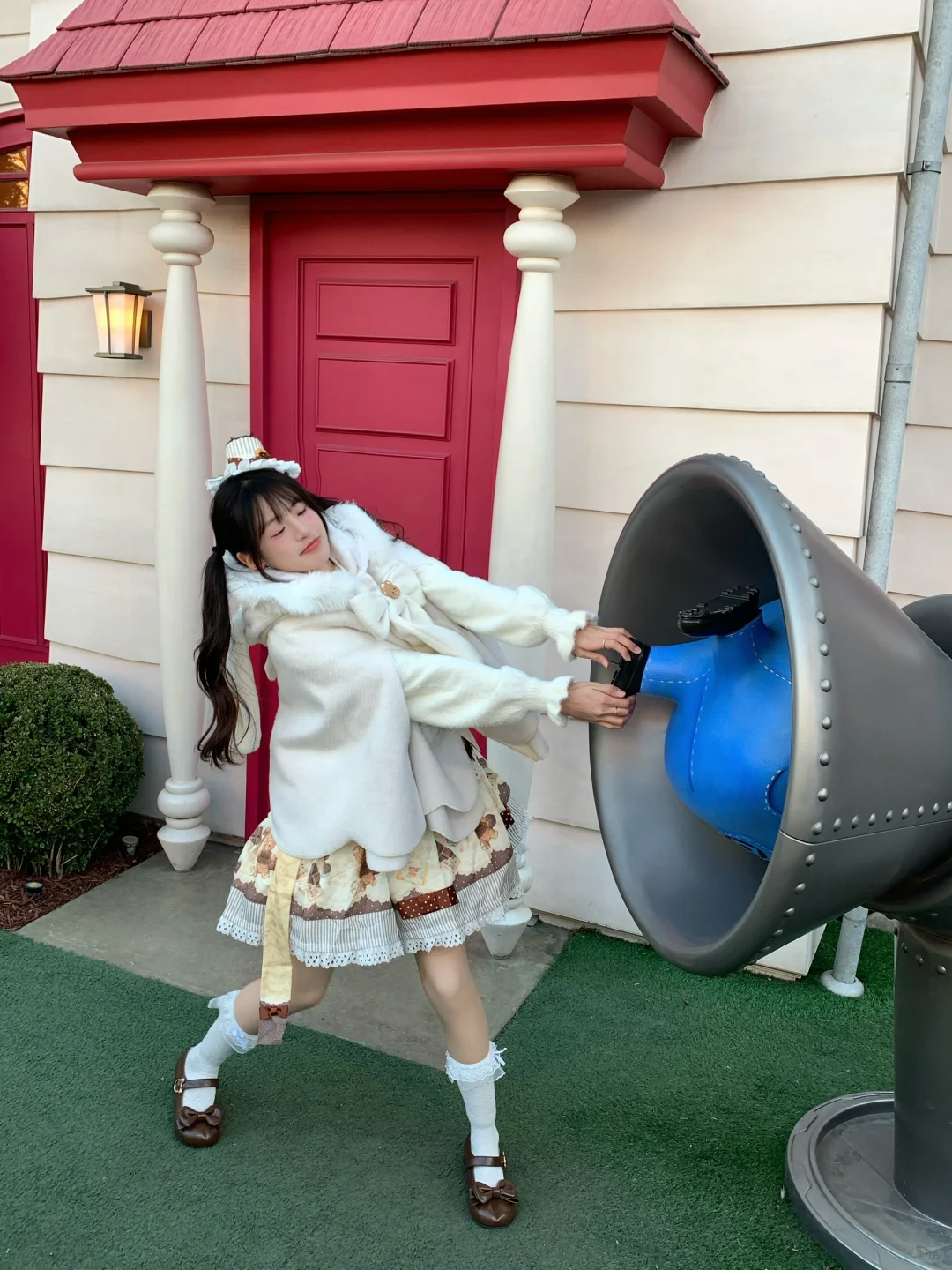 穿lolita来环球影城玩啦！！！