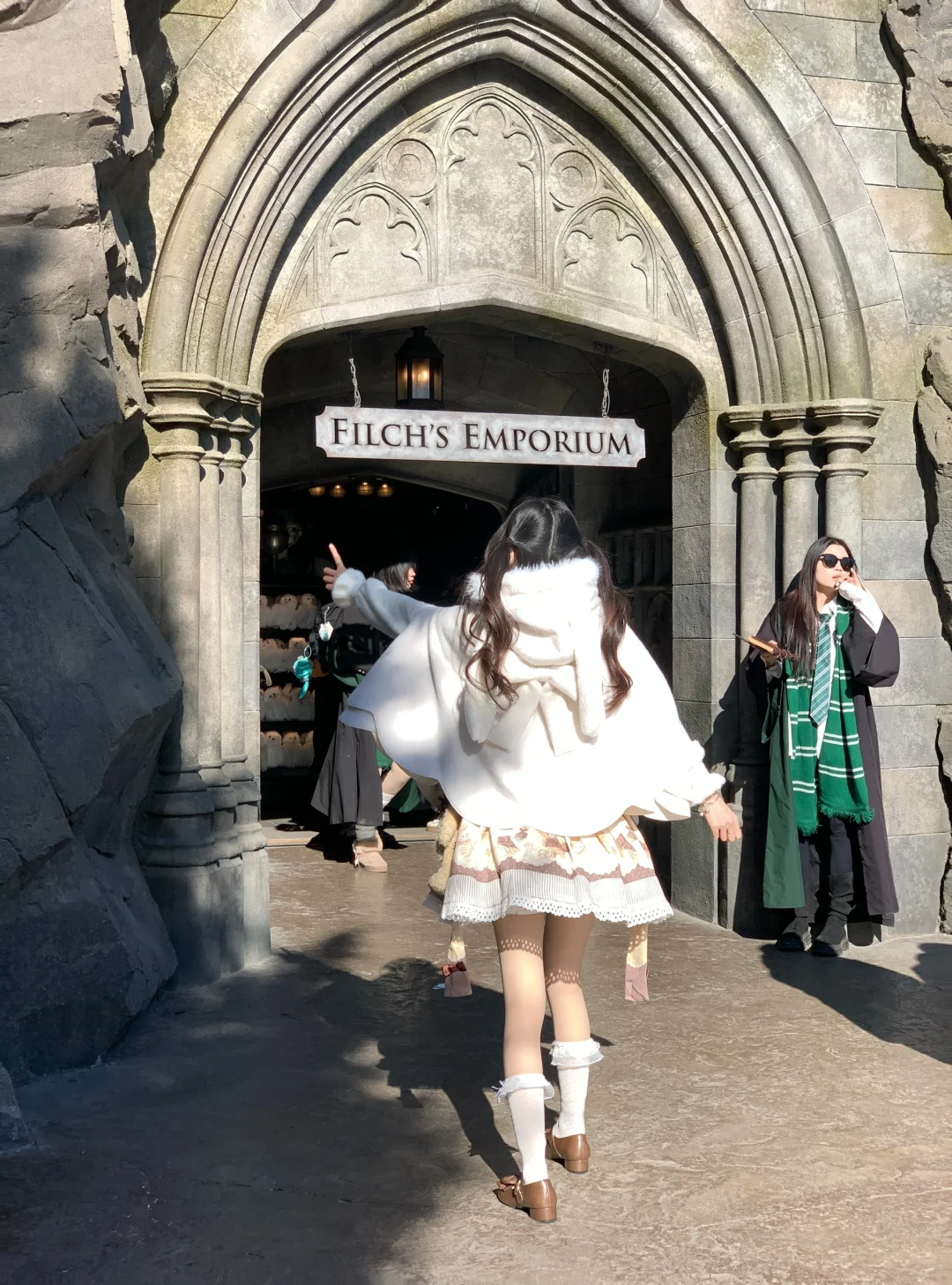 穿lolita来环球影城玩啦！！！