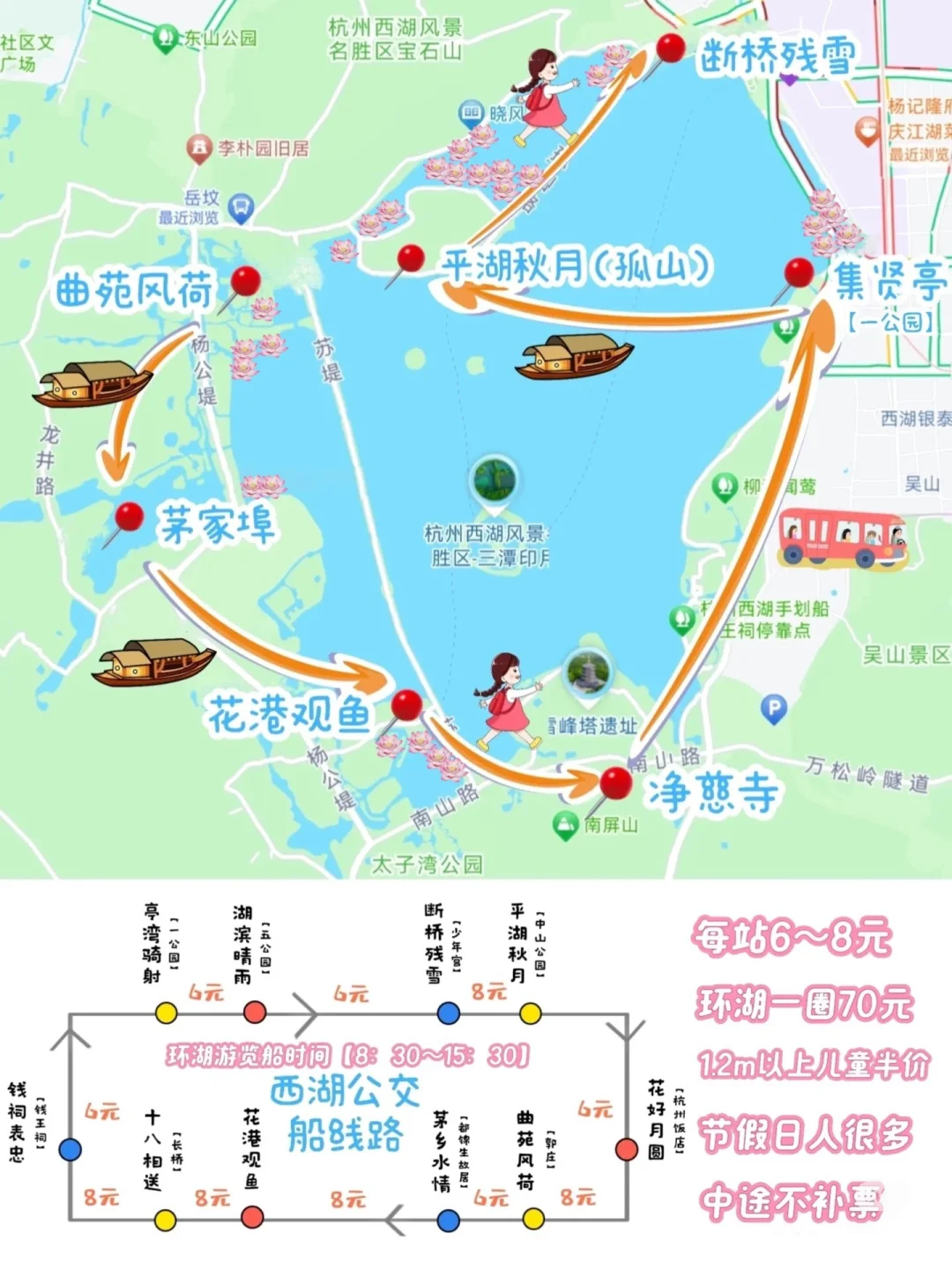 杭州遛娃｜今天的西湖太美了，看一眼就……