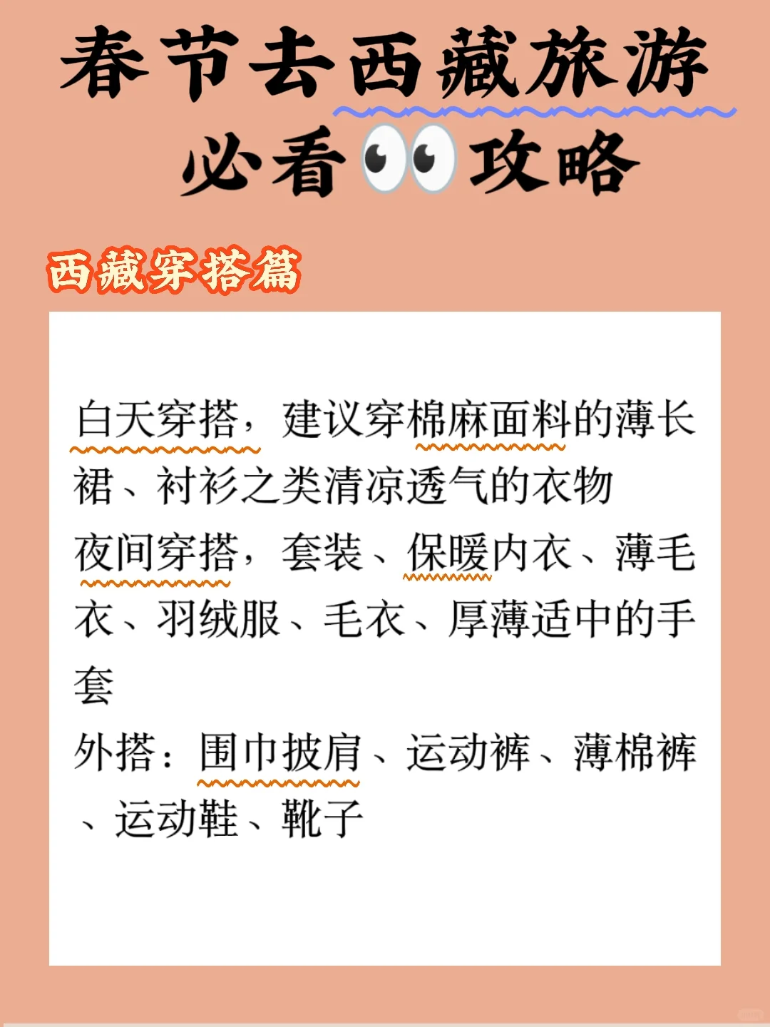 春节去西藏旅游必看👀攻略
