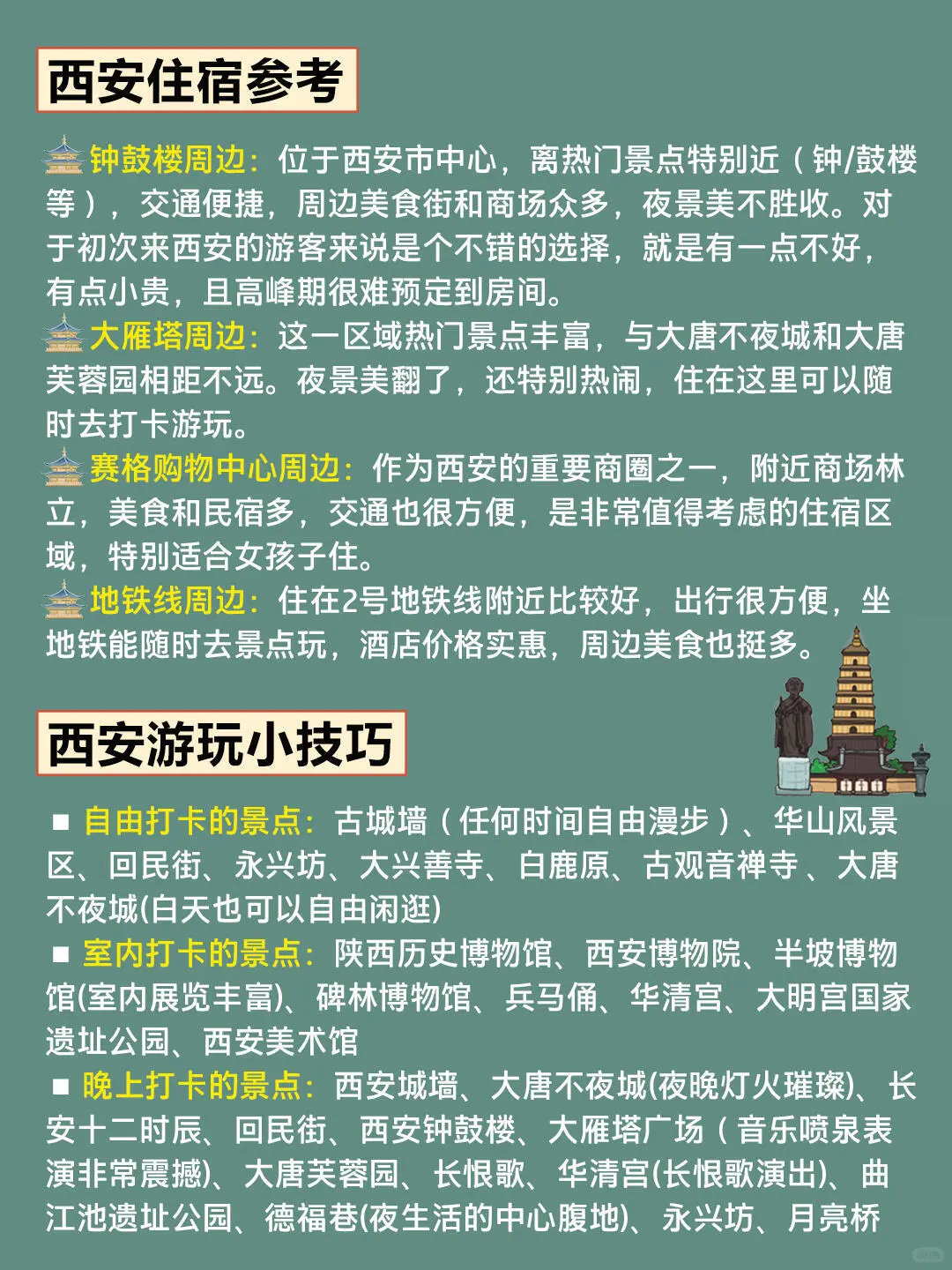 12-2月西安旅游攻略｜3天2晚不绕路😊