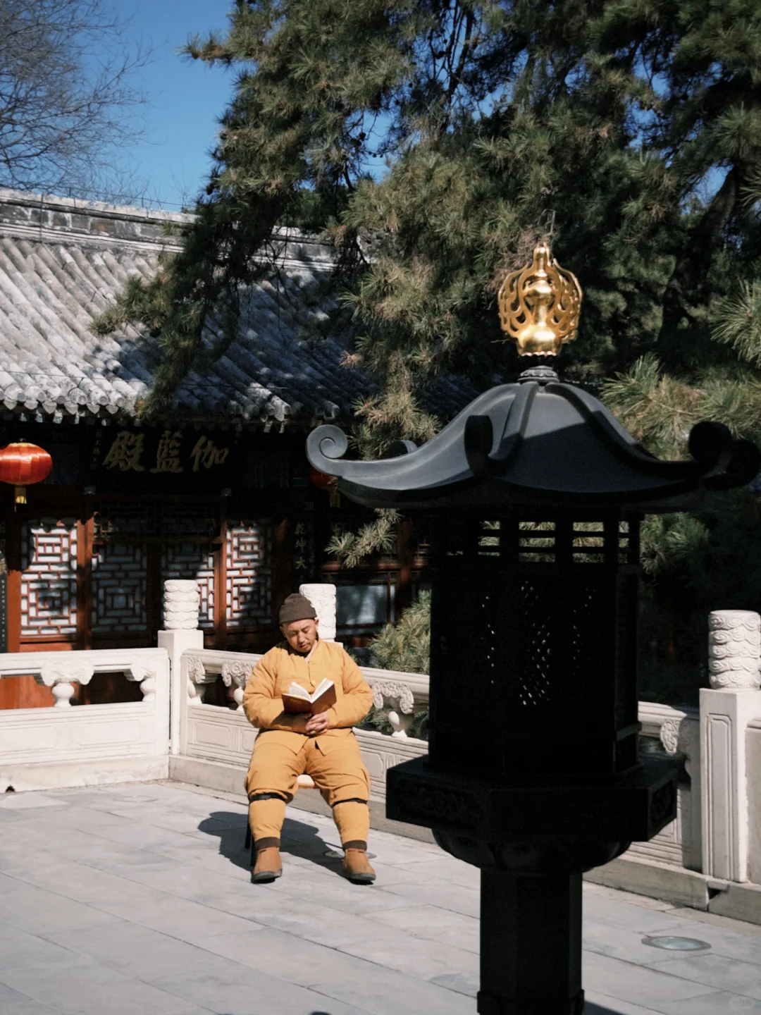 去戒台寺还愿➕吃斋饭了