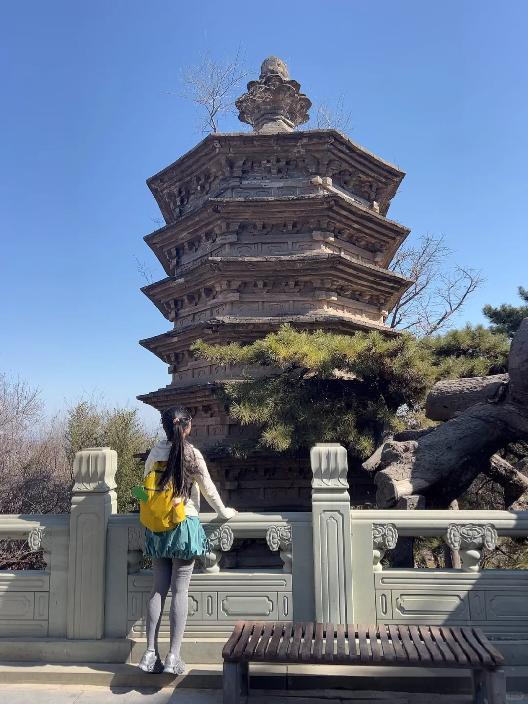 去戒台寺还愿➕吃斋饭了