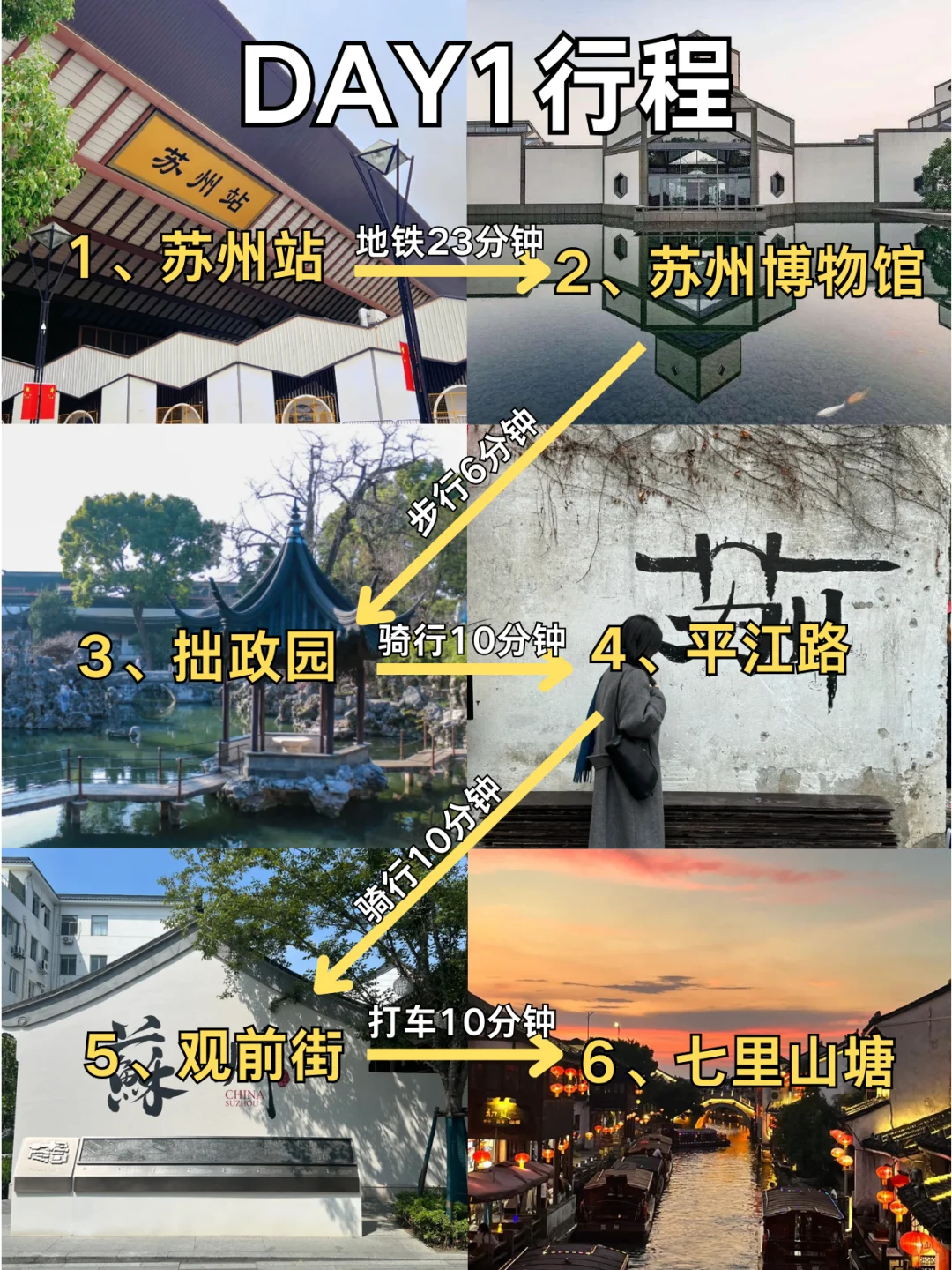 苏州📍2天1夜攻略分享✅建议复制这条路线