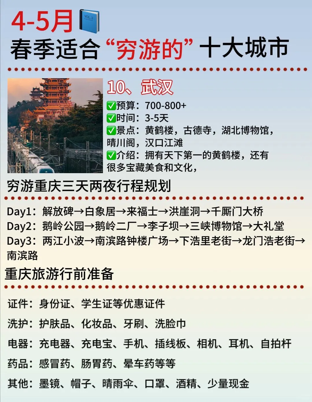 4-5月适合穷游的🔟大城市！学生党码住