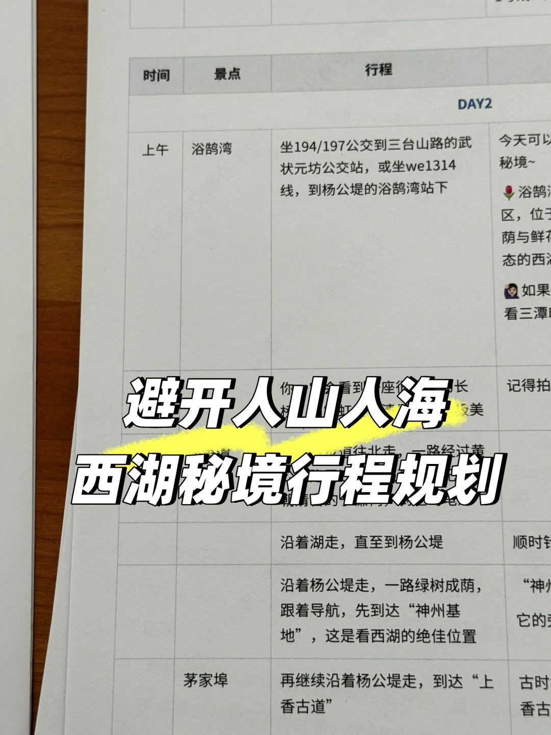 杭州旅游攻略 | 本地人写的避坑指南 66页