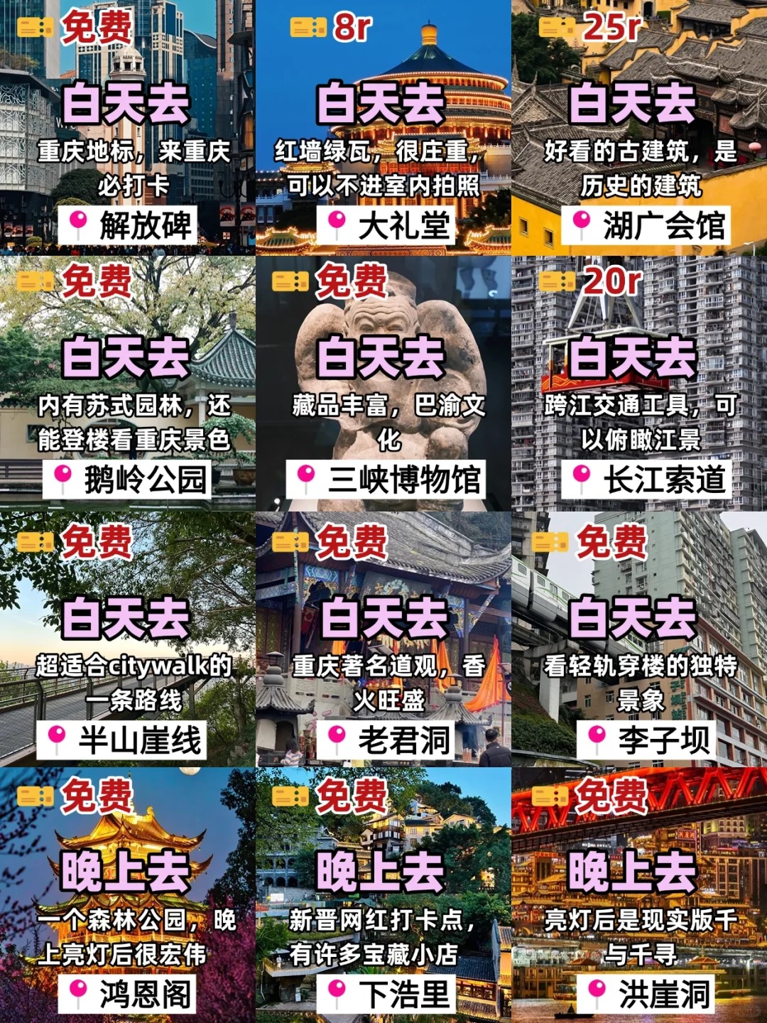 重庆土著告诉你重庆怎么玩❗❗❗