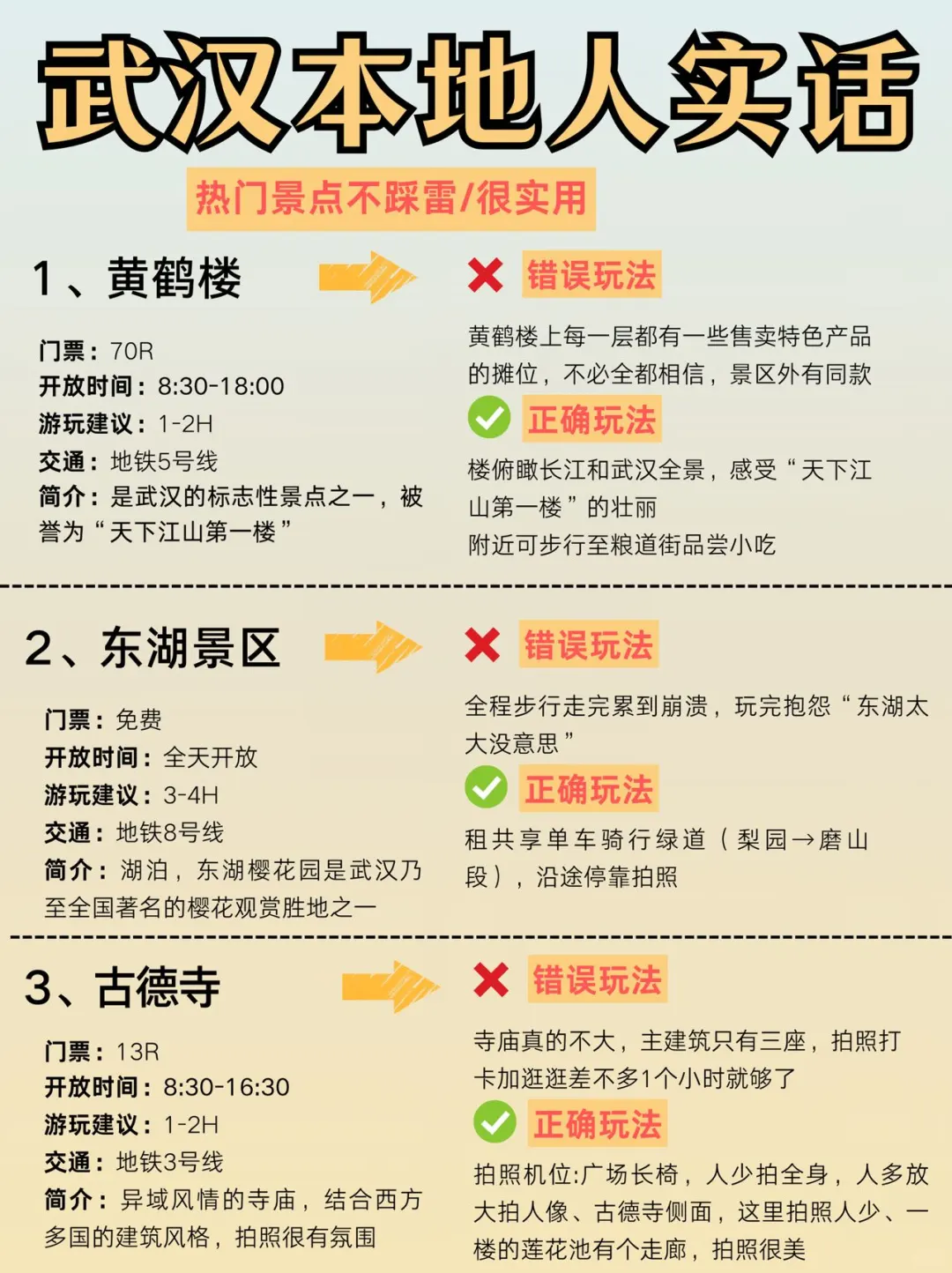 武汉会惩罚每一个不做攻略的人……