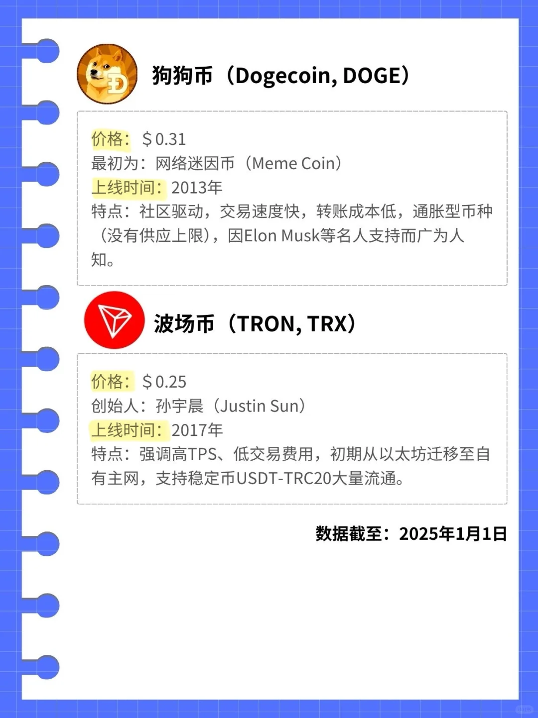 web3新手小白入门top10币种介绍