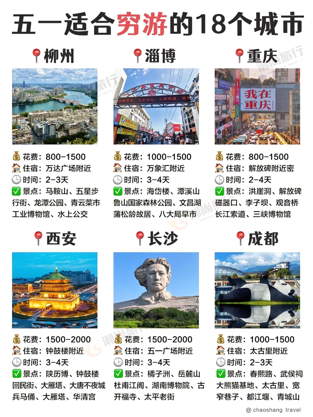 五一旅游推荐地点，去不去就看你们了