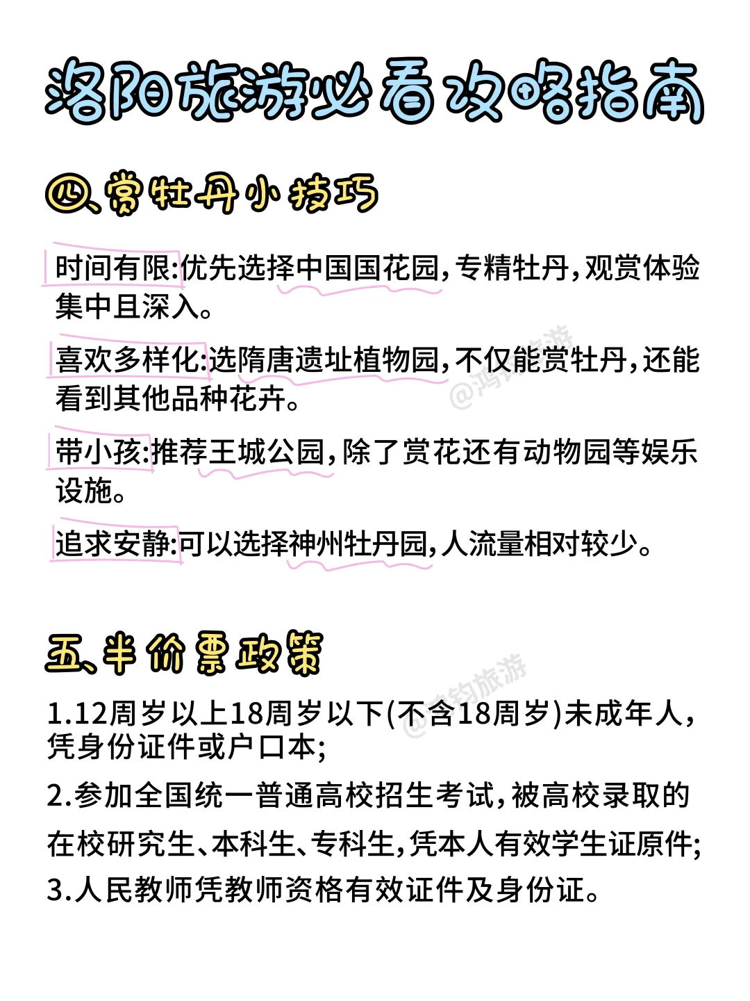 3-5月想来洛阳，看这篇超全攻略就够了🔥