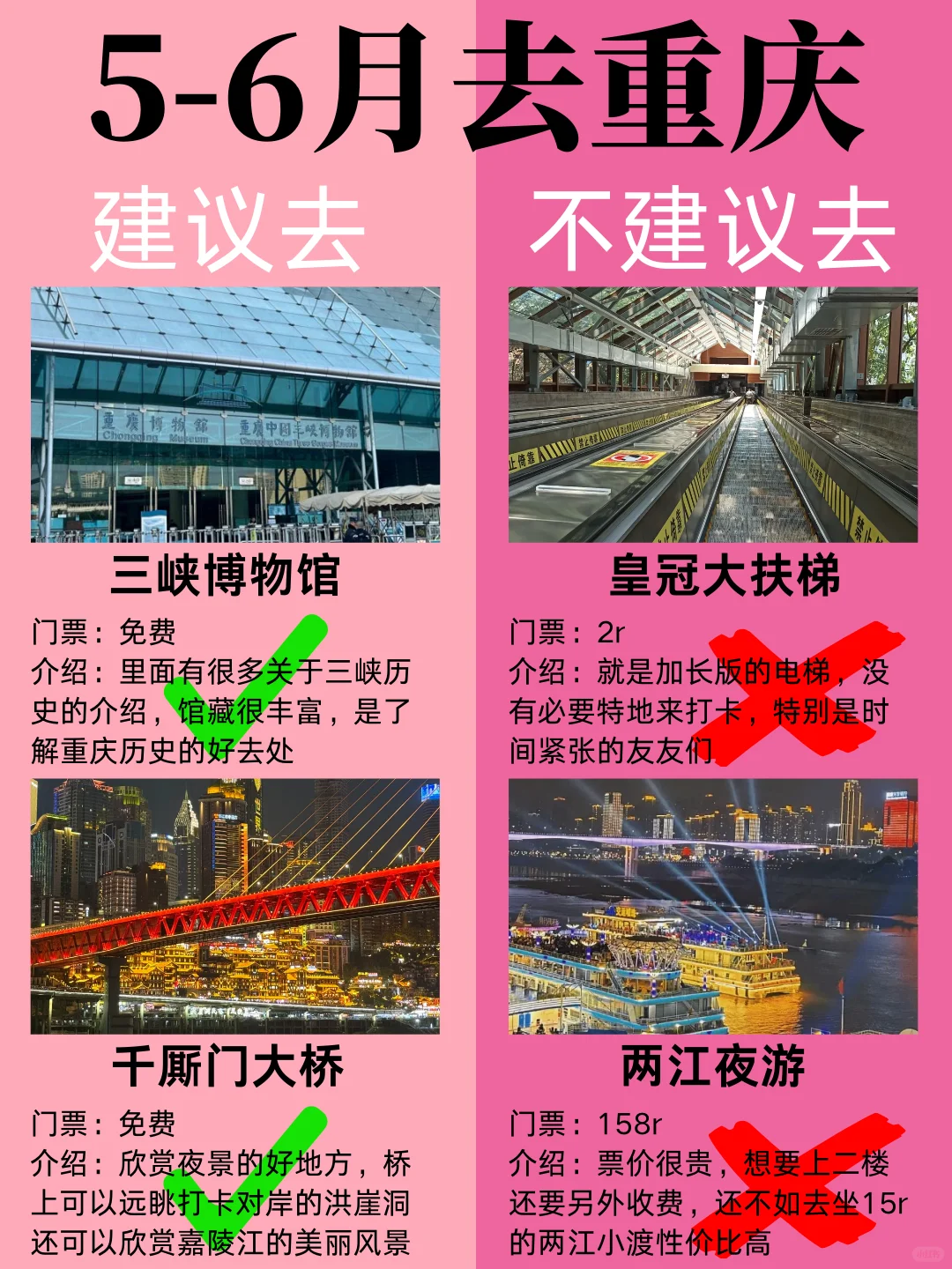 5-6月重庆最新攻略，建议去🆚不建议去