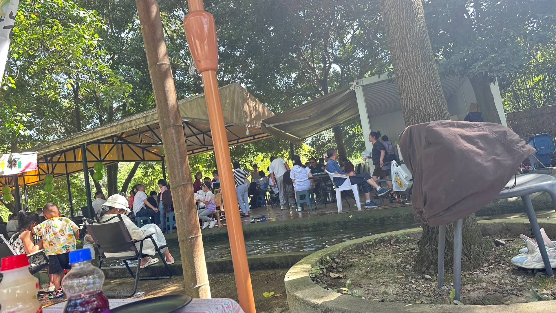 跟着抖音来的郫都区三道堰玩水的地方