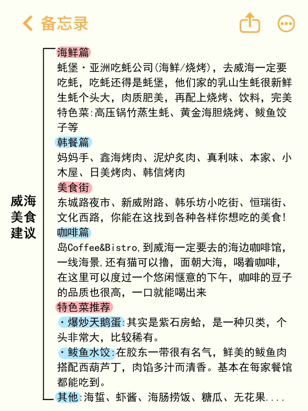 划重点👀 5月来威海的姐妹速看‼