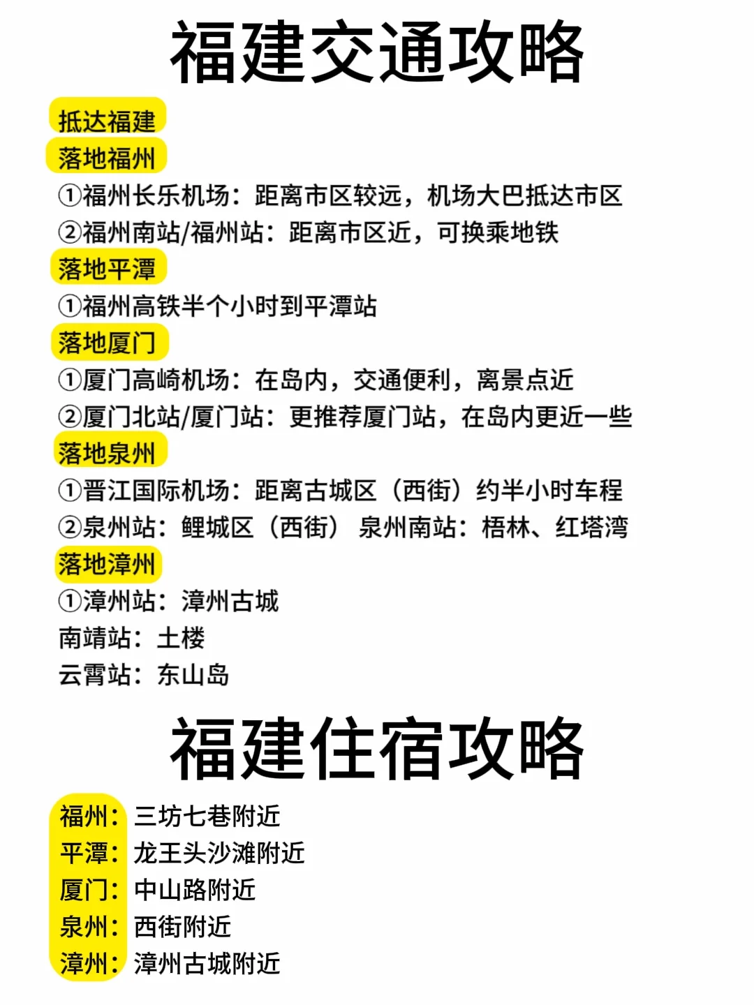 第一次去福建旅游，别把顺序搞反啦✔️