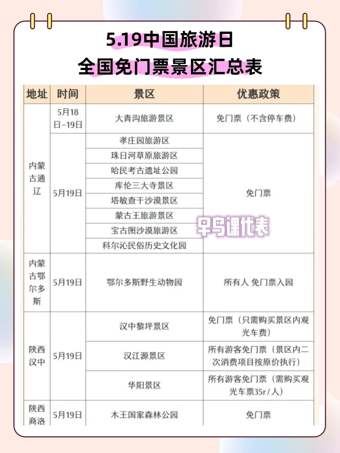 🔥5.19全国多处景区免票，有没有你想去的呀