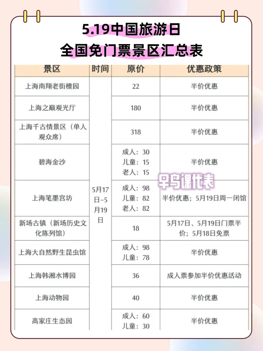 🔥5.19全国多处景区免票，有没有你想去的呀
