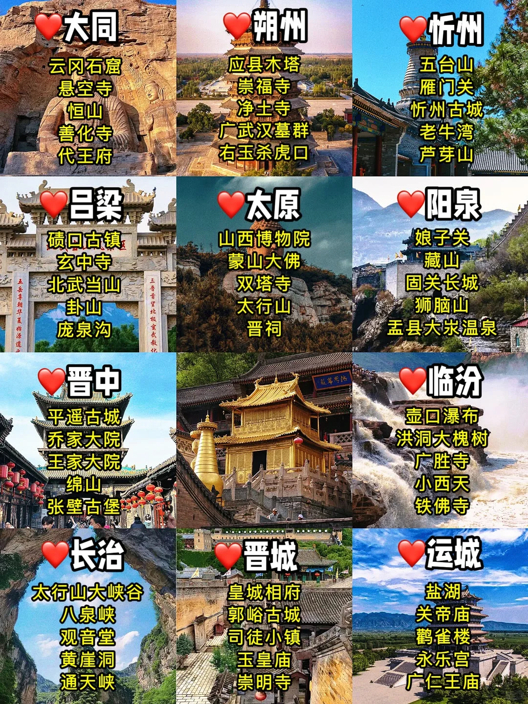这几个地方真的太美了！快去！