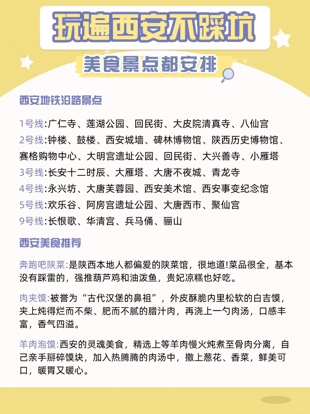 本地土著替我整理的西安旅游攻略😸
