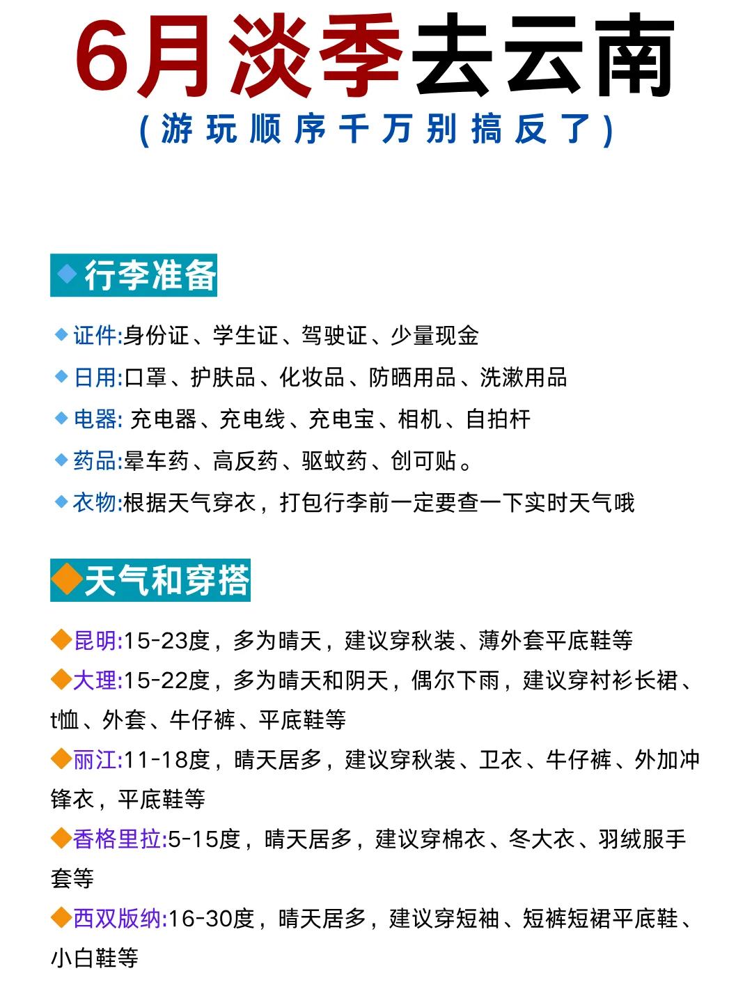 6月淡季来云南旅游♥不踩雷的旅游攻略