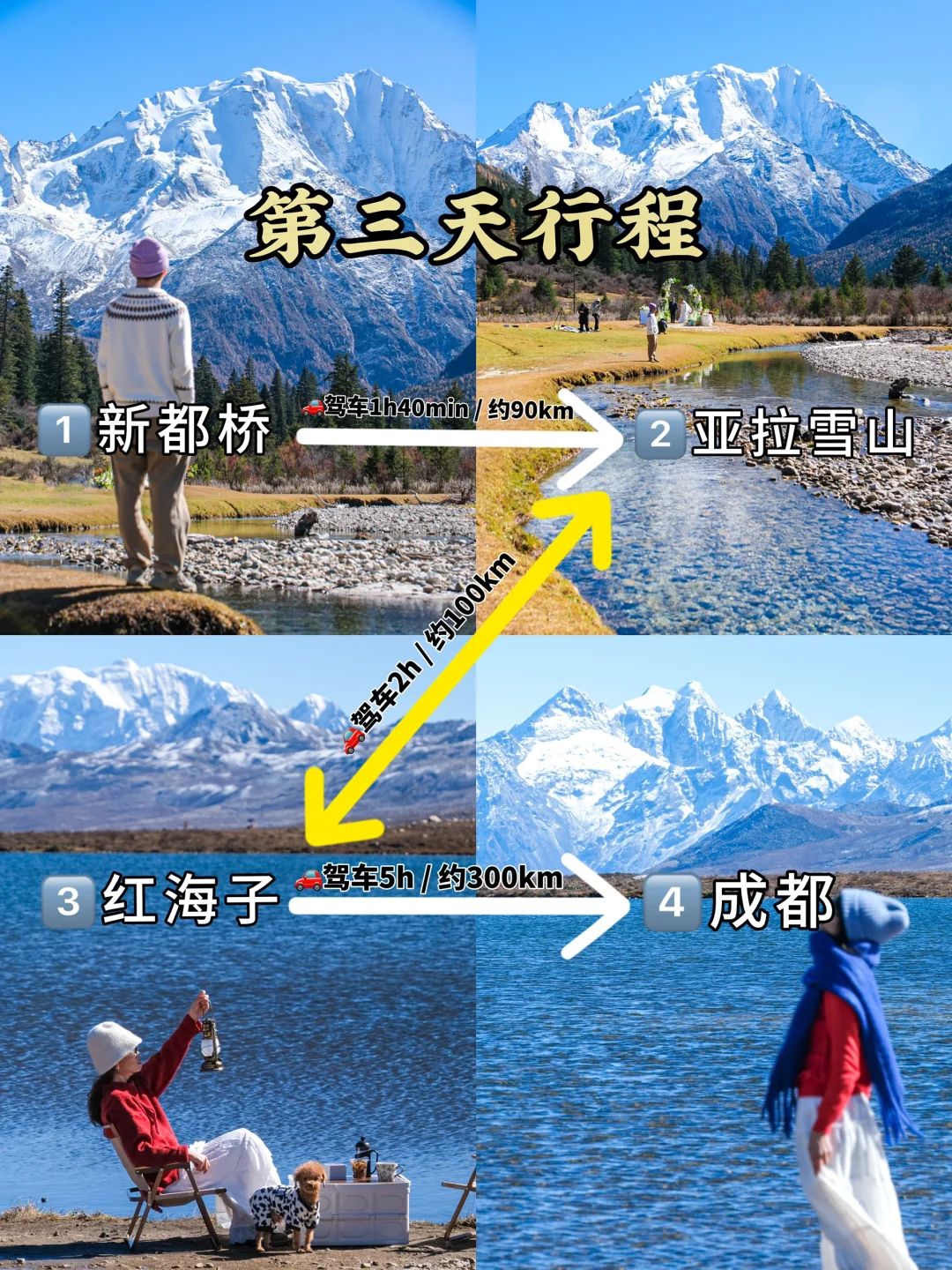 川西3日游！对自己路线攻略满意的睡不着！！！
