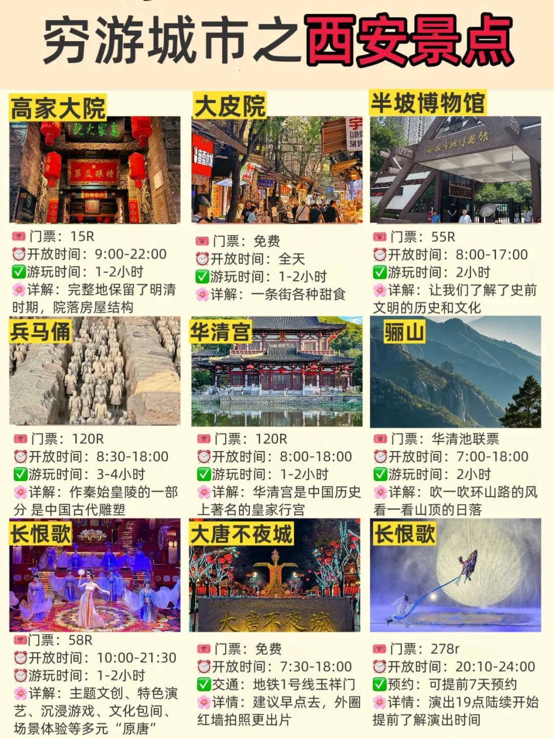 5-6月适合穷游的城市🔥不能错过（西安旅游）